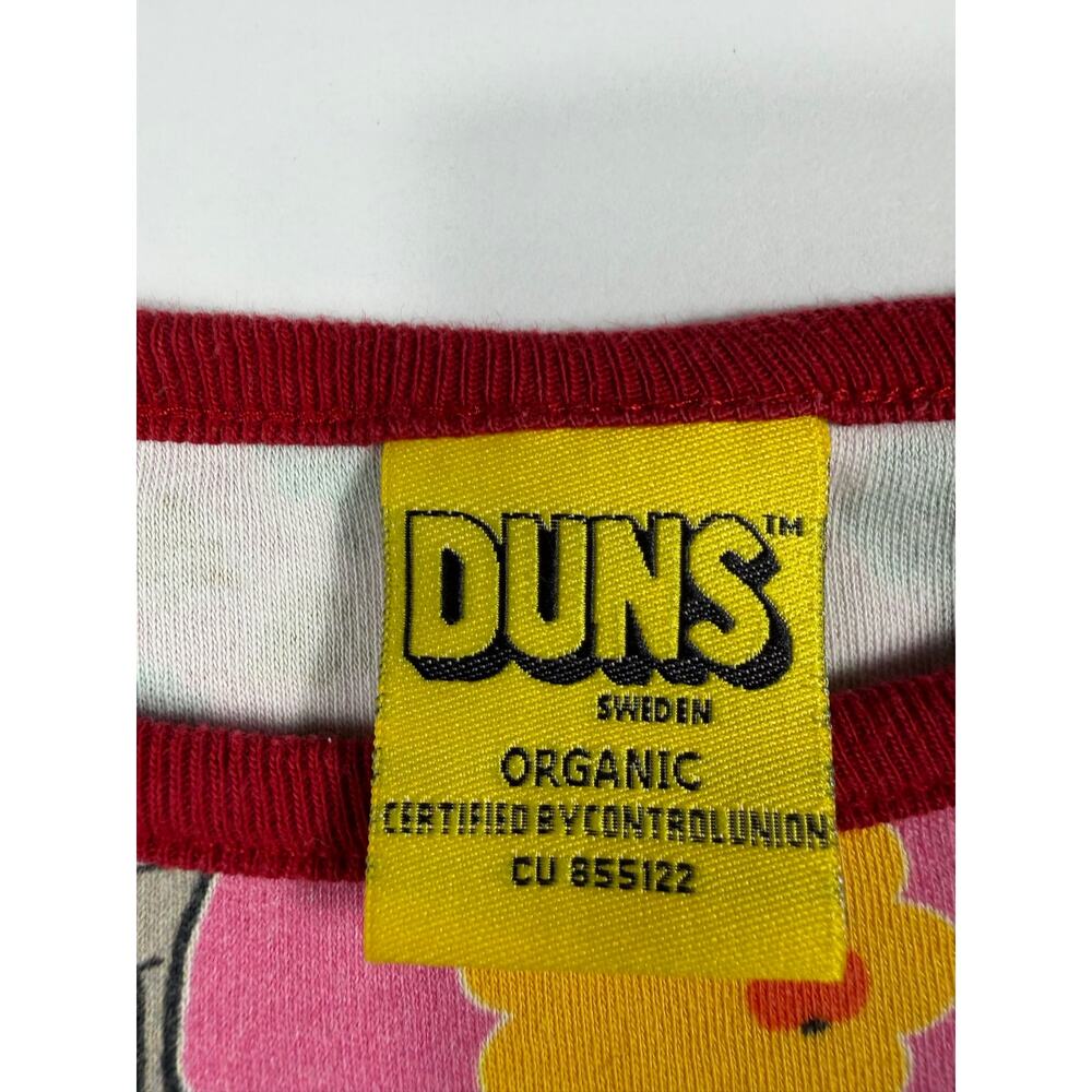 DUNS Sweden Organic Cotton Dog Forest Floral Shirt Pink 6-7 Years - Picture 3 of 6